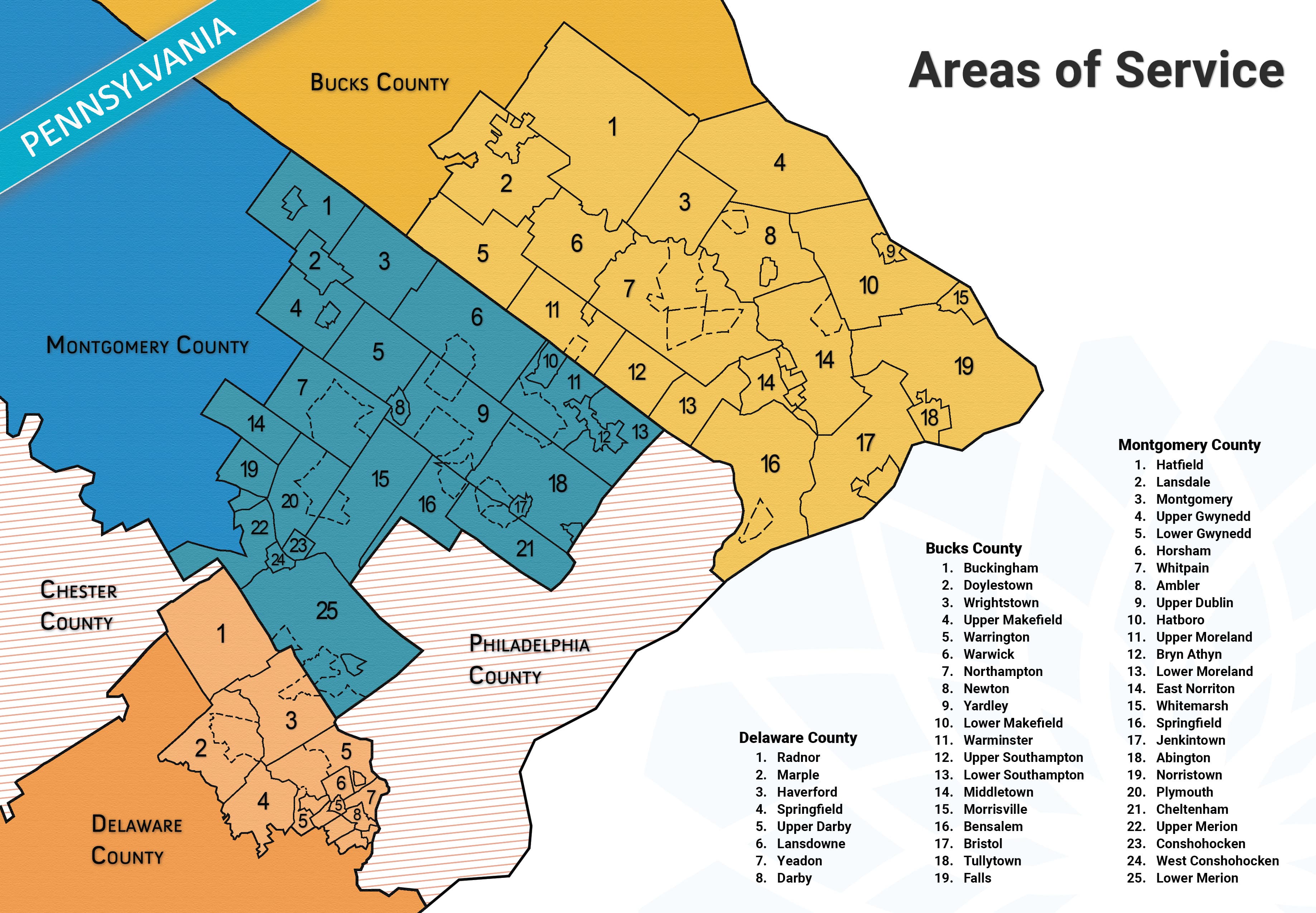 map of service areas